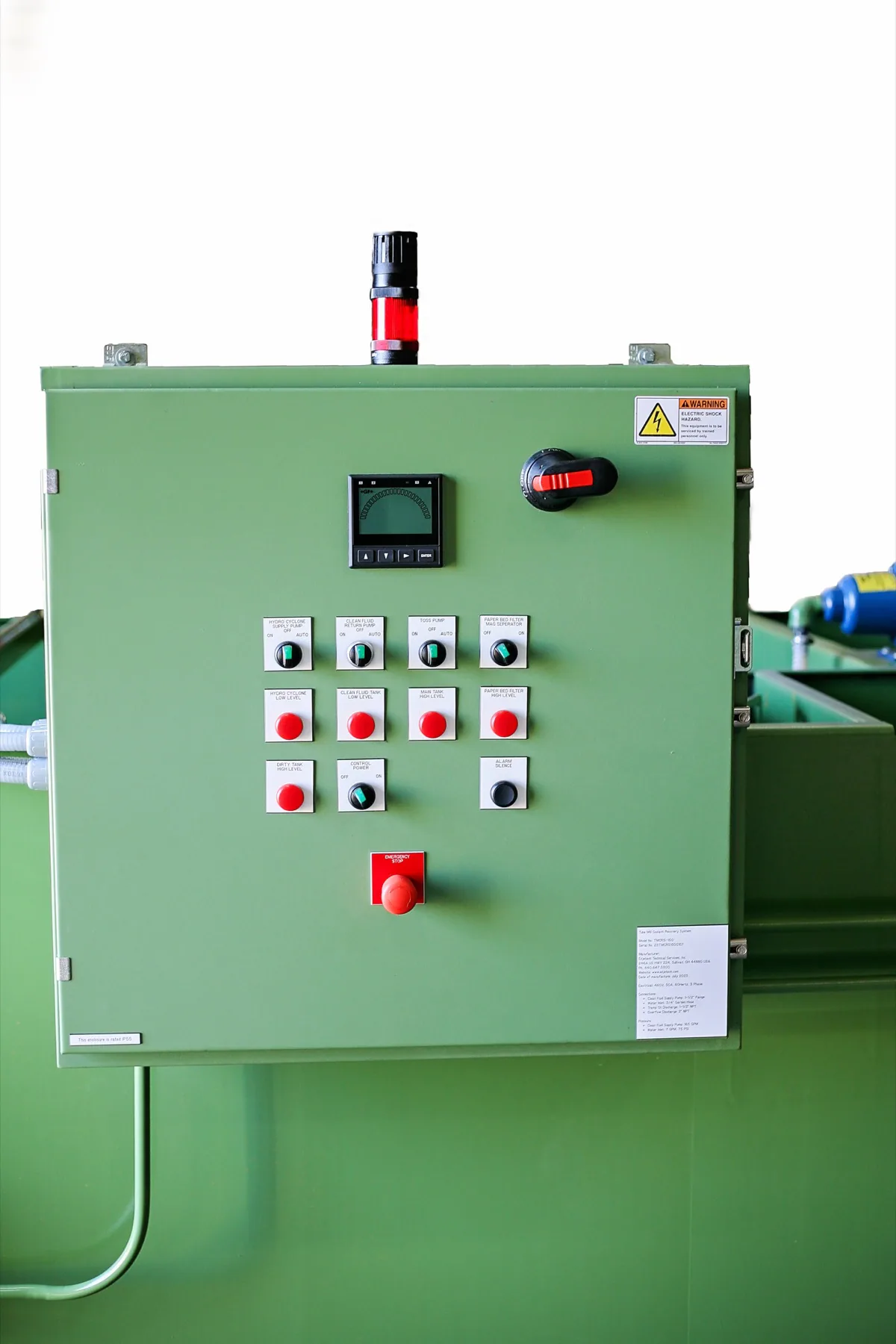 TMCRS control panel