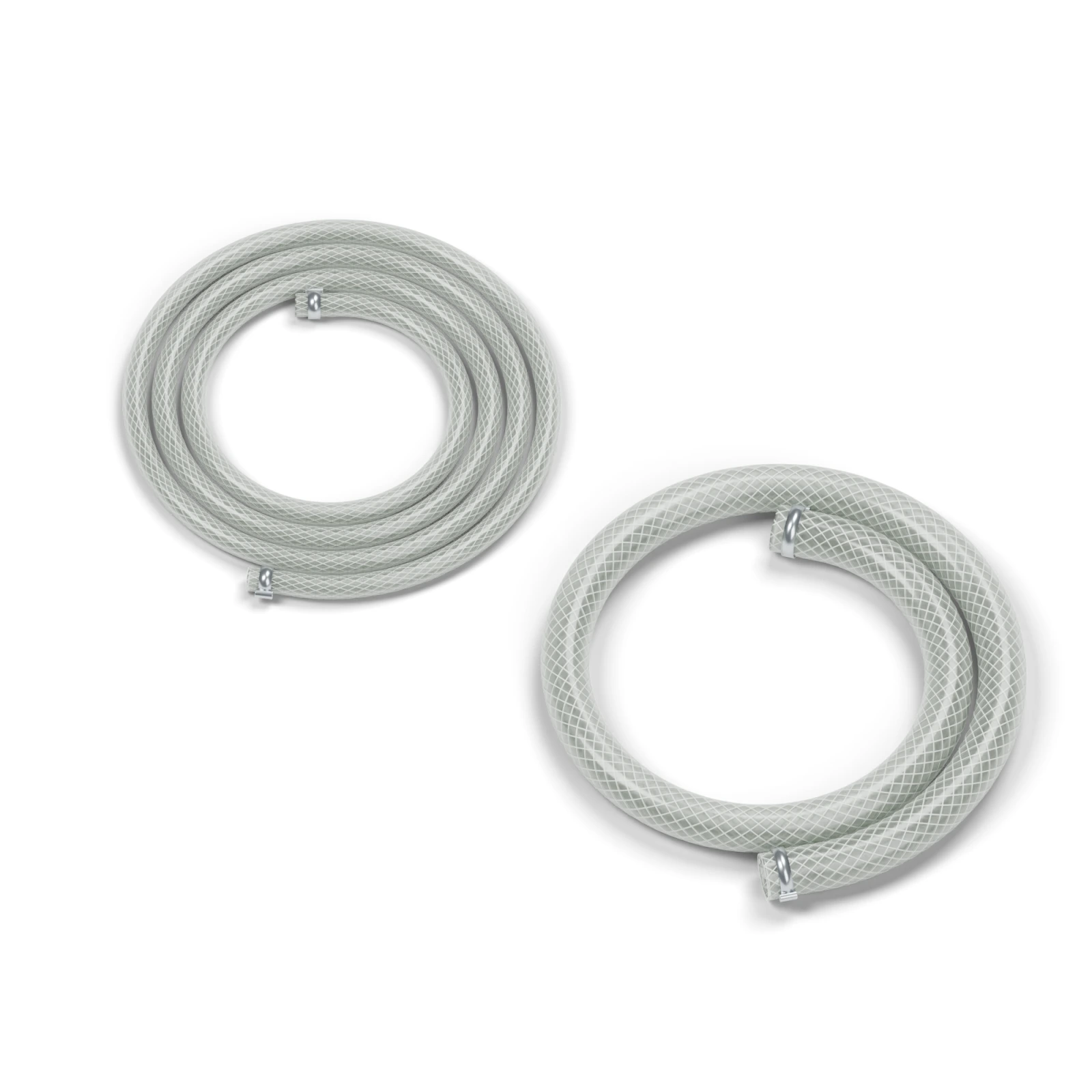 T.O.S.S. T1 suction hose and larger clean-fluid return hose shown coiled.